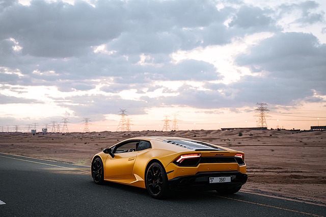 luxury car rental in duabi elegance on road